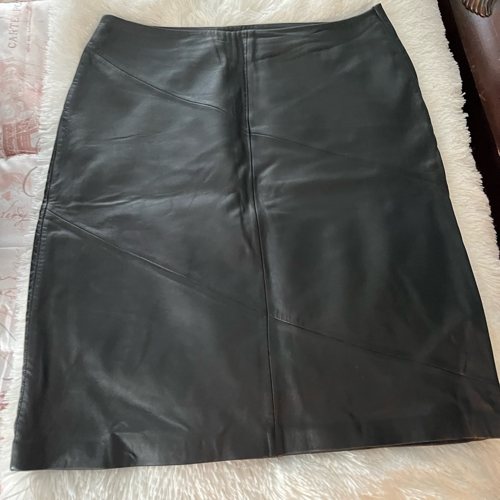 Garson Leather Skirt View 5